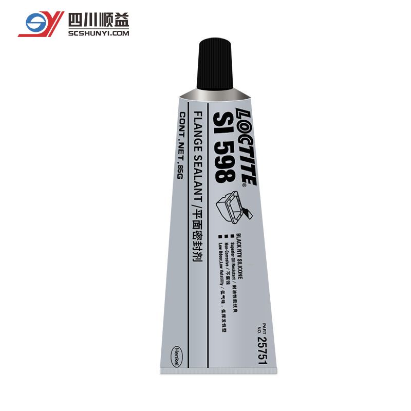 乐泰598 黑色单组分硅胶 平面密封胶